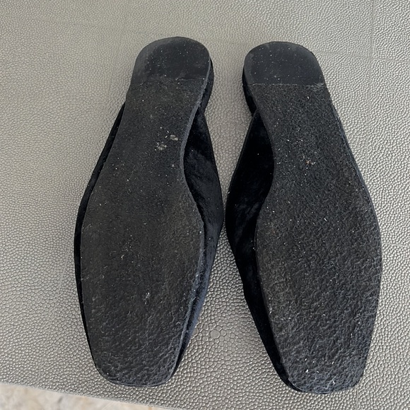 M. Gemi Calma Black Velvet Slippers-Slides - Picture 6 of 6